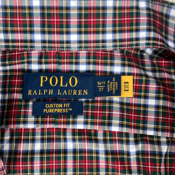 Polo by Ralph Lauren men’s small plaid button down - Picture 2 of 4